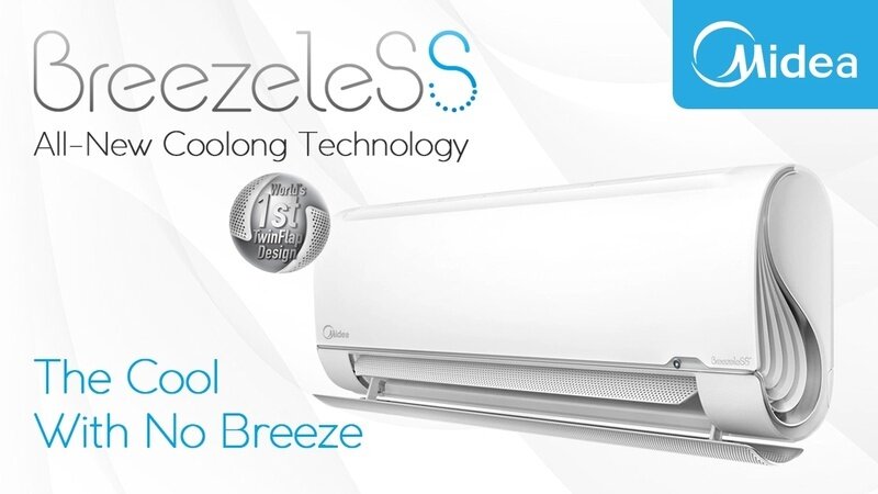Инверторен климатик Midea Breezeless